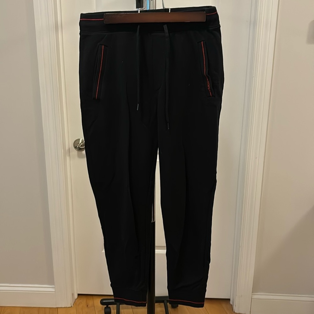 Hugo boss mens joggers with red detailing